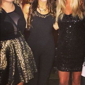 Women’s Bar III Black Lace Jumpsuit